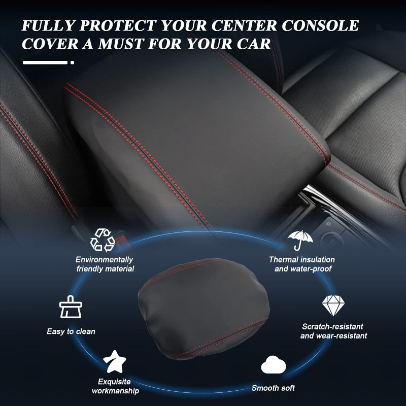 BIBIBO for 2024 2025 Explorer Center Console Cover for 2020-2025 Ford Explorer Arm Rest Cover 2023 2024 2025 Explorer Arm Rest Pad Seat Box Cover 2024 Explorer Arm Rest Cover Explorer 2020-2025 - Image 2